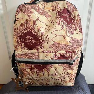 Marauder's Map Kids Backpack - Cream and Brown